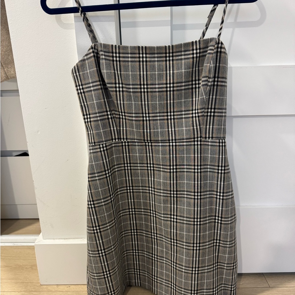 Aritzia plaid dress
